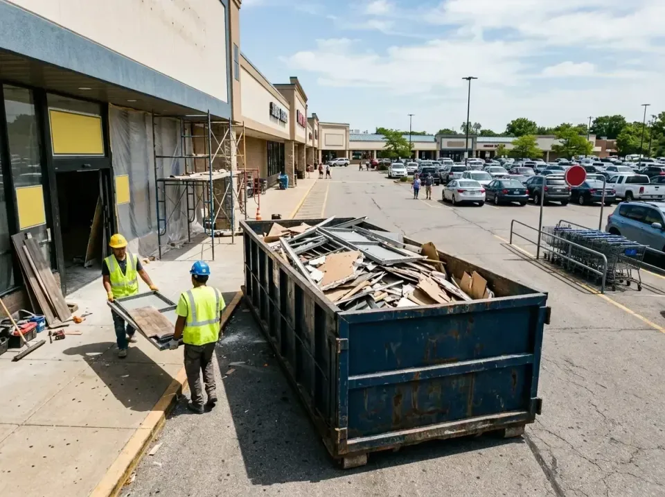 retail-store-renovation-debris-003 — frequently asked questions, Roll-off Dumpster Rentals in Wood River, IL